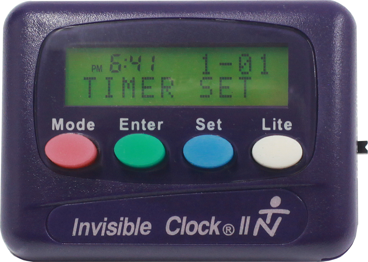 Invisible Clock ll handles all custom timer and alarm clock needs.